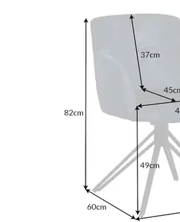Otočné jídelní křeslo 2 ks KAINEUS Dekorhome