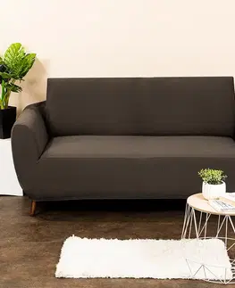 4Home Multielastický potah na dvojkřeslo Comfort hnědá, 140 - 180 cm