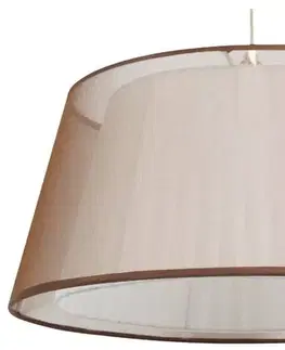 Závěsná stropní lampa 1X60W E27 hnědá CHARLIE