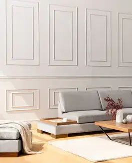 Rohová sedací souprava Tulip Corner Right With Pouf - Light Grey