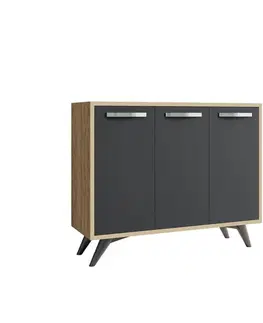 Víceúčelová skříňka Piffa - Oak, Anthracite