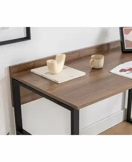 Pracovní stůl Rana Walnut and Black