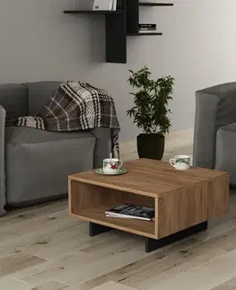 Konferenční stolek Hola - Oak, Anthracite