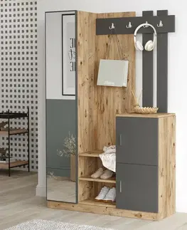 Předsíňová sestava Dano Atlanitc Pine and Anthracite