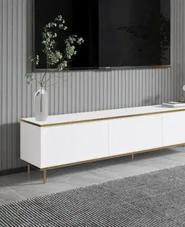 TV stolek Imaj - White, Gold