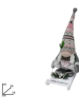PROHOME - Skřítek vánoční 43cm různé druhy