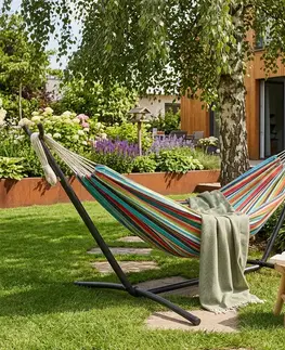Avenberg Relaxační hamaka Belinda, červená-bílá-žlutá-tyrkys