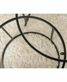 Sada konferenčních stolků Aurum Black 80 cm, 2 ks