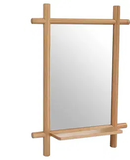 Nástěnné zrcadlo B027 NAT, bambus