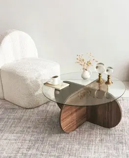 Konferenční stolek Bubble - Walnut