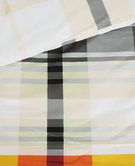 B.E.S. Petrovice Bavlněné povlečení Exkluziv Orange kube, 140 x 200 cm, 70 x 90 cm