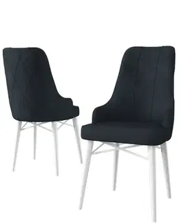 Sada židlí (2 kusy) Neta - Anthracite, White