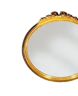 Estila Luxusní oválné barokní nástěnné zrcadlo Emociones s elegantním rámem 55 cm