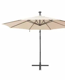 Konzolový slunečník s LED světly Ø 300 cm