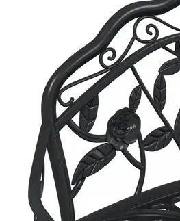 Zahradní lavice 100 cm litý hliník Dekorhome