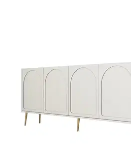 Konzolový stolek Lyon 80 - Cream, Gold