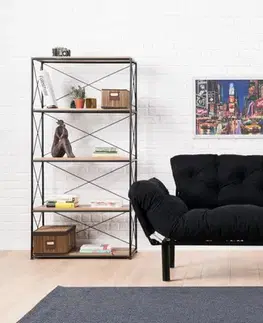 Dvoumístná rozkládací pohovka Nitta - Black