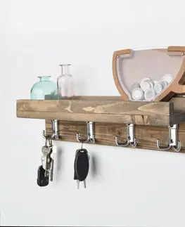Kuchyňská police Rustic Walnut