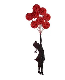 Dekorativní kovový doplněk na zeď Banksy - 11-1