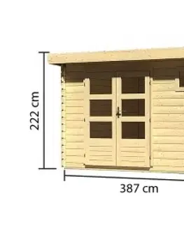 Dřevěný zahradní domek BASTRUP 8 Lanitplast