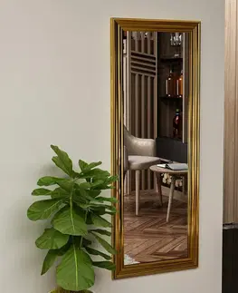 Zrcadlo Smooth Gold 40 x 105 cm