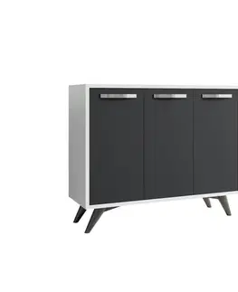 Víceúčelová skříňka Piffa - White, Anthracite