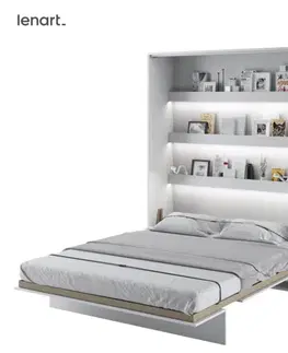 Dig-net nábytek Sklápěcí postel Lenart BED CONCEPT BC-12 bílá | 160 x 200 cm