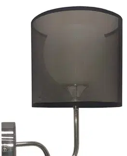 Nástěnná lampa černá 1xE27 30cm BRAVA