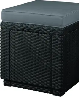 Zahradní taburet CUBE Allibert