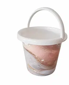 PROHOME - Vědro 10L Béžový Mramor