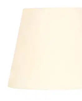 Béžové skleněné stínidlo 15,5x19cm pro stojací lampu Tango