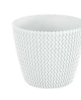 PROSPERPLAST - Obal na květináč SPLOFY 19cm bílý