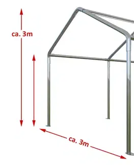 Skladový stan 3x4m bílá KLASIK