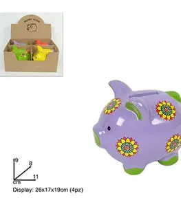 PROHOME - Pokladnička prasátko 11cm různé barvy