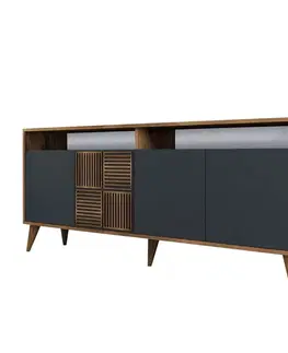 Skříňka Milan 2 Walnut and Anthracite