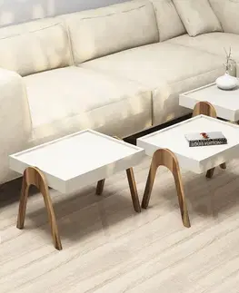 Odkládací stolek Roma Cream, 3 ks