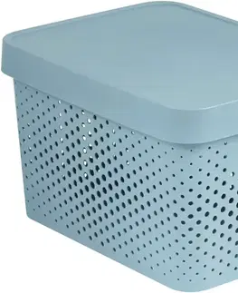 CURVER - Box úložný 17l s víkem světle šedý