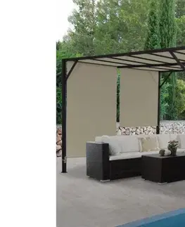 Pergola se stahovací střechou 4x4 m Dekorhome