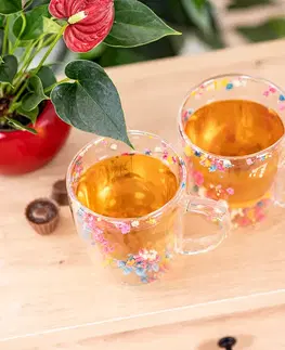 4Home Termo sklenice Floral Hot&Cool 300 ml, 2 ks