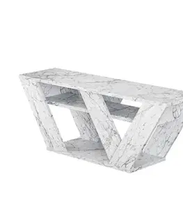 Televizní stolek Pipralla Carrara Marble