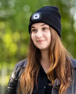 4Home Čepice s čelovkou Lumos
