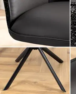 Otočné jídelní křeslo 2 ks KEUS Dekorhome