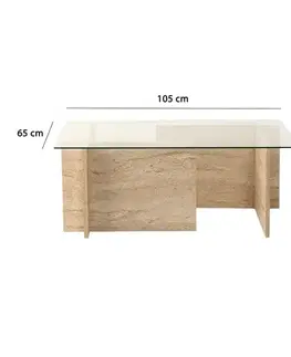 Konferenční stolek New Escape Travertine