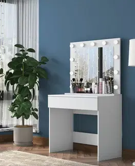 Kosmetický stůl Aria White