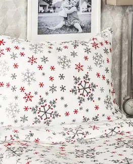 4Home Povlečení mikroflanel Snowflakes, 140 x 200 cm, 70 x 90 cm