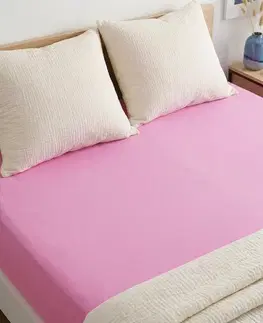 4Home Jersey prostěradlo IDEAL růžová, 200–220 x 200 cm, 200–220 x 200 cm