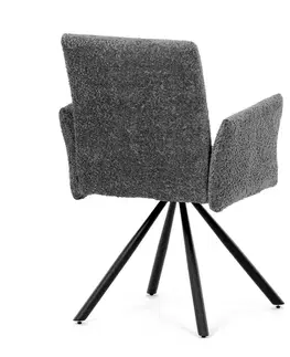 Sada jídelních židlí s vratným mechanismem DCH-W1117 GREY2, 2 ks