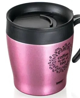 Banquet Termohrnek cestovní TAZZA 330 ml, růžová