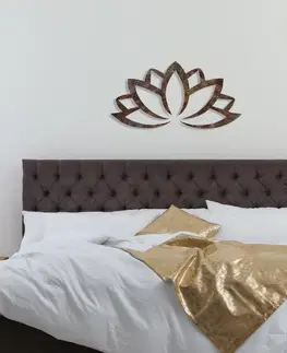 Dekorativní kovový doplněk na zeď Rusty Lotus