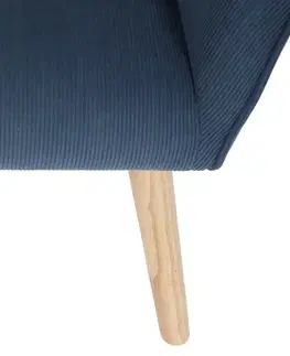 Křeslo ušák BLUE2, modrá